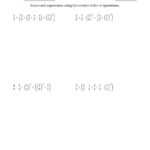 Order Of Operations With Positive Fractions Six Steps A Inside Order Of Operations With Fractions Worksheet