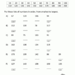 Ordering Numbers To 1000 And Ordering Numbers Worksheets
