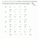 Ordering Numbers Worksheet Up To 99 Along With Ordering Numbers Worksheets