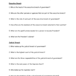 Our Courts The Judicial Branch Worksheet Answers Writing Awesome Intended For Branches Of Government Worksheet Pdf