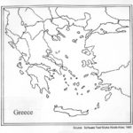 Outline Map Of Ancient Greece And Travel Information  Download Free Intended For Ancient Greece Map Worksheet