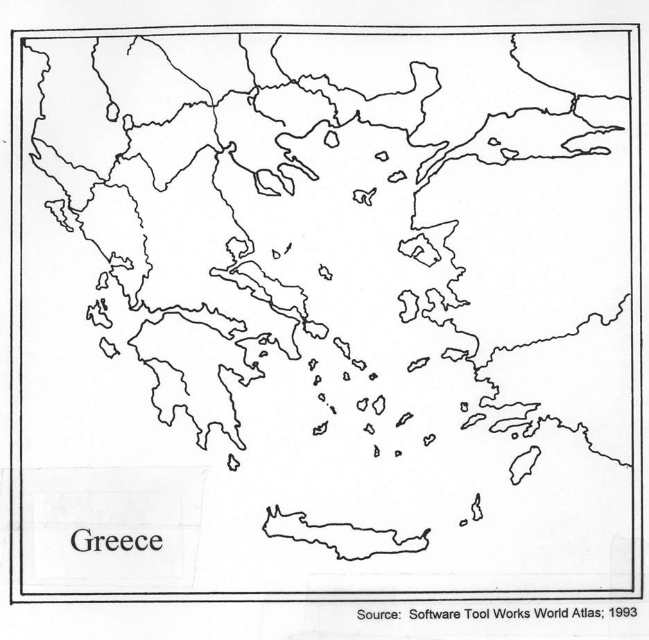 Outline Map Of Ancient Greece And Travel Information  Download Free Intended For Ancient Greece Map Worksheet