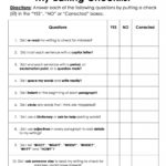 Paragraph Correction Worksheets  Briefencounters And Paragraph Editing Worksheets