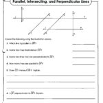 Parallel And Perpendicular Lines Worksheet Answers  Yooob Regarding Parallel Lines Worksheet Answers