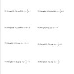 Parallel And Perpendicular Worksheet  Yooob Regarding Equations Of Parallel And Perpendicular Lines Worksheet With Answers