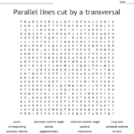 Parallel Lines Cuta Transversal Word Search  Wordmint For Parallel Lines Cut By A Transversal Worksheet Answer Key