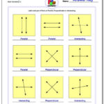 Parallel Perpendicular Intersecting Regarding Parallel And Perpendicular Worksheet Answers