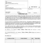 Parenting Plan Form  57 Free Templates In Pdf Word Excel Download In Parenting Plan Worksheet Illinois