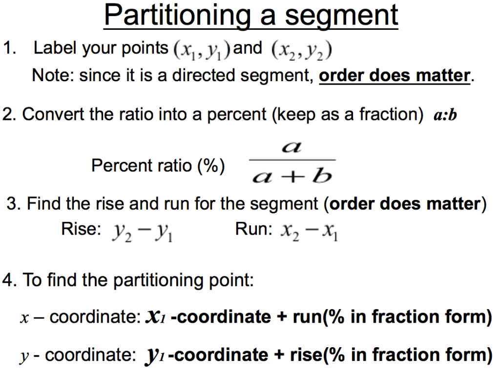 Partitioning A Line Segment Worksheet With Answers
