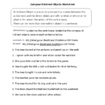 Parts Of A Sentence Worksheets  Direct And Indirect Objects Worksheets For Direct Object Pronouns Spanish Worksheet With Answers