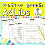 Parts Of Speech Worksheets  Adlibs • Speechy Things Throughout Speech Therapy Worksheets