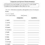Parts Speech Worksheets  Adverb Worksheets Throughout Adverb Worksheets 3Rd Grade