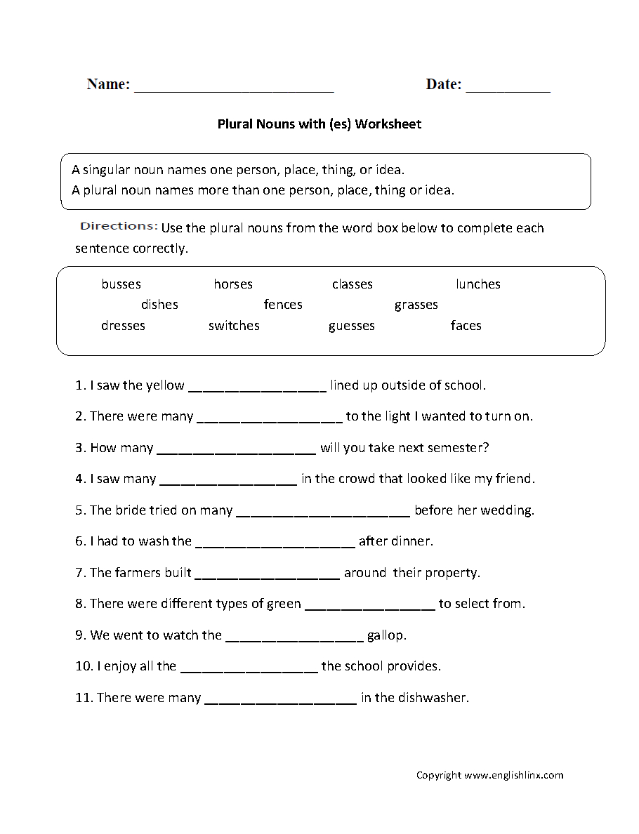 Parts Speech Worksheets  Noun Worksheets Throughout Nouns Worksheet 4Th Grade