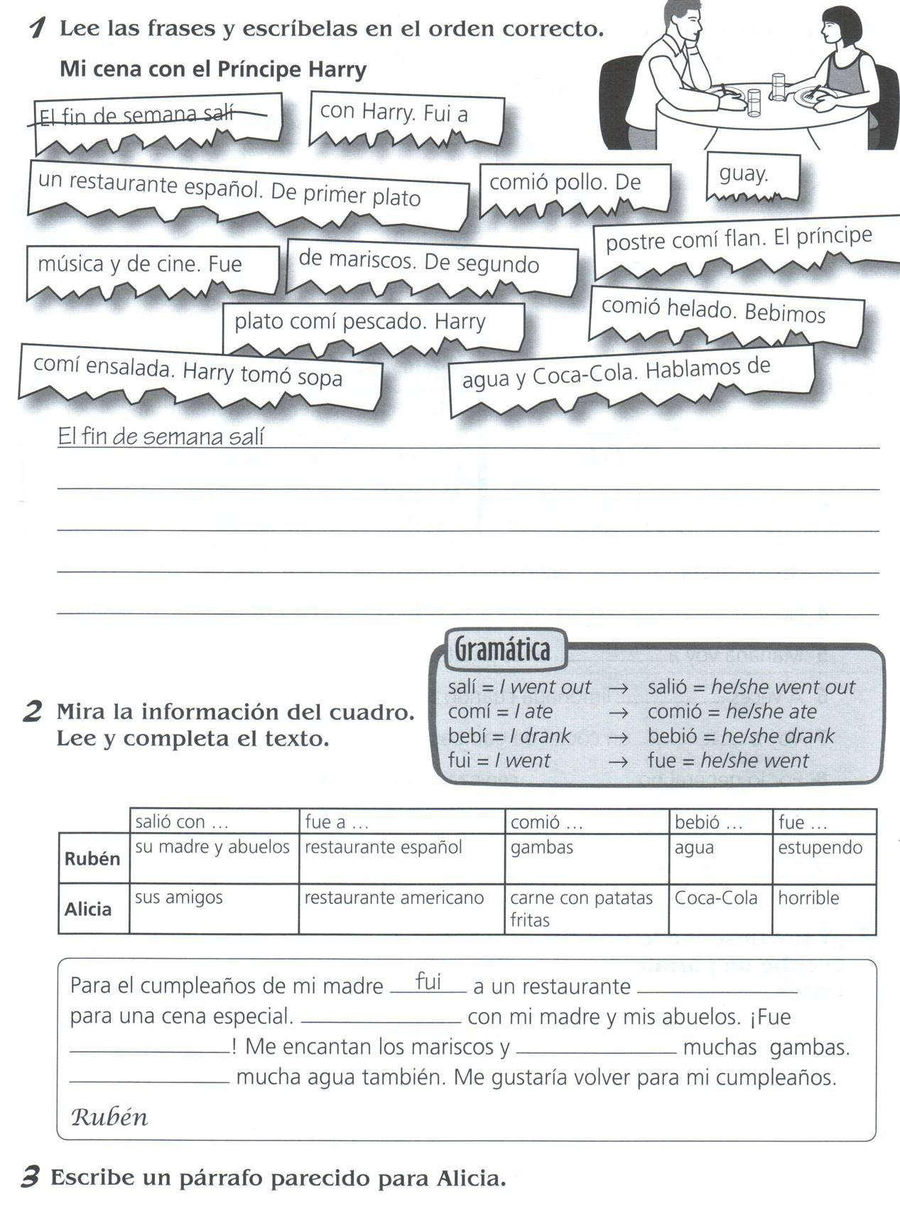 Past Tense  Year 8 Spanish Inside The Imperfect Tense In Spanish Worksheet