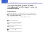 Pdf 8 Keys To Recovery From An Eating Disorder Effective Also Eating Disorder Treatment Worksheets