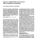Pdf Criteria For Judging Precision And Accuracy In Method Also Accuracy And Precision Worksheet