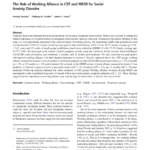 Pdf The Role Of Working Alliance In Cbt And Mbsr For Social Anxiety Intended For Cbt For Social Anxiety Worksheets