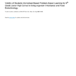 Pdf Validity Of Students Worksheet Based Problembased Learning For Pertaining To High School Science Worksheets