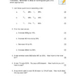 Percentage Increase And Decrease Worksheet In Pdf And Word  Teachit Within Maths Percentages Worksheets