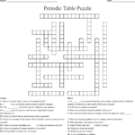 Periodic Table Puzzle Crossword  Wordmint Regarding Periodic Table Puzzle Worksheet