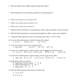 Periodic Trends Practice Worksheet As Well As Periodic Trends Worksheet Answer Key