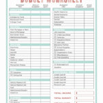 Personal Dget Spreadsheet Xls Family Template Monthly Google Sheets For Budget Worksheet Template
