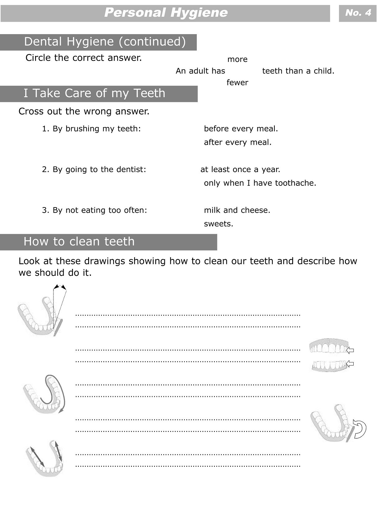 Personal Hygiene Worksheets For Kids Level 2  Personal Hygiene Together With Personal Hygiene Worksheets Pdf