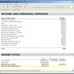 Personal Income Expense Statement Template   Radiodignidad.org Within Income And Expense Statement Template