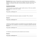 Personal Narrative Peer Editing Sheet And Personal Narrative Peer Review Worksheet