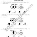 Phases Of The Moon  Esl Worksheetyodbez Pertaining To Moon Phases Worksheet Answers
