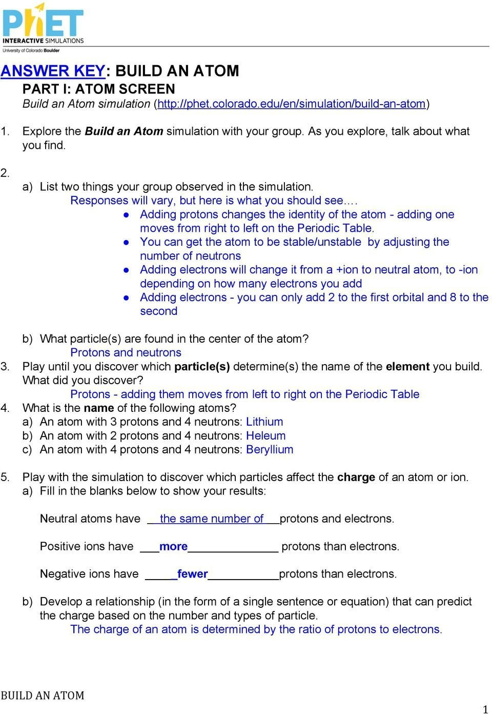 Phet Isotopes And Atomic Mass Worksheet Answers  Briefencounters Along With Isotopes And Atomic Mass Worksheet Answer Key