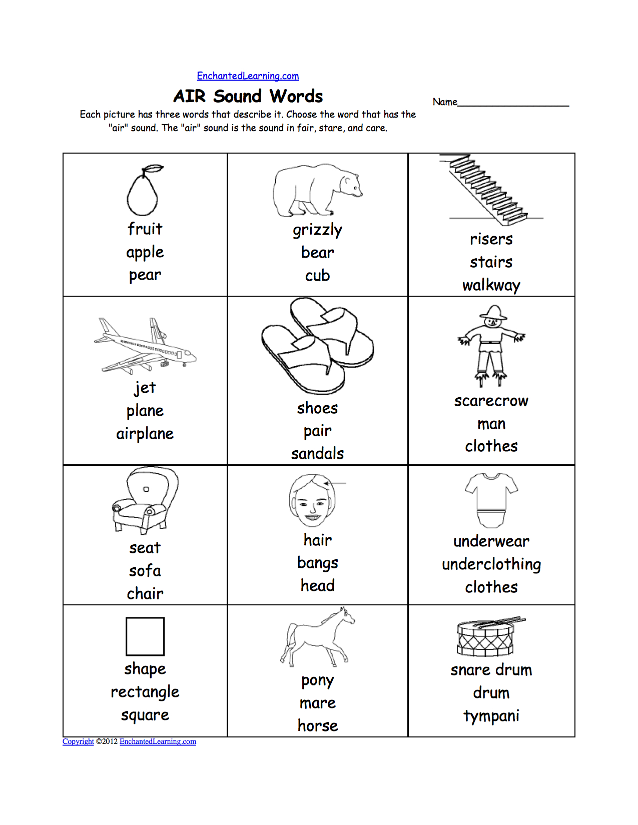Phonics Worksheets Multiple Choice Worksheets To Print As Well As Words With The Same Vowel Sound Worksheets