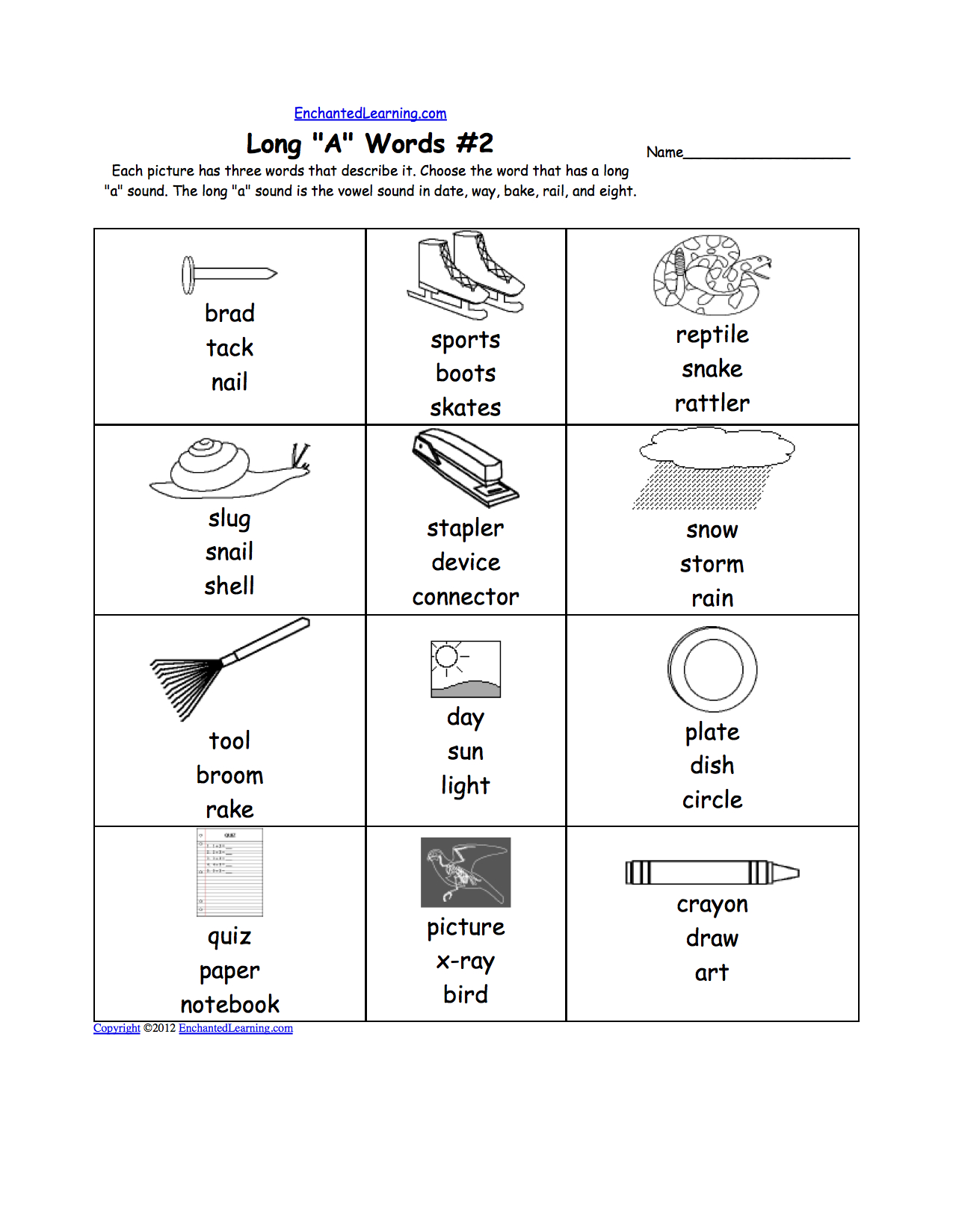 Phonics Worksheets Multiple Choice Worksheets To Print With Words With The Same Vowel Sound Worksheets