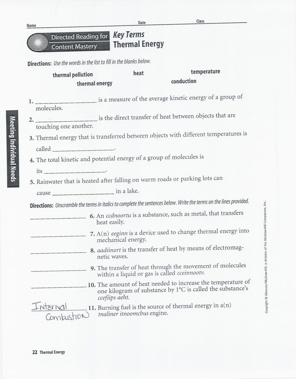 Physical And Chemical Changes And Properties Of Matter Worksheet Within Physical And Chemical Changes And Properties Of Matter Worksheet