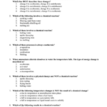Physical And Chemical Changes Worksheet Answers  Briefencounters Along With Physical Chemical Changes Worksheet