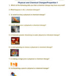 Physical And Chemical Changesproperties1  Interactive Worksheet For Physical And Chemical Changes Worksheet
