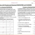 Physical And Chemical Properties Worksheet Physical Science A For Physical Science Worksheets