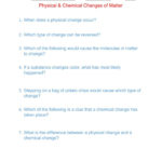 Physical  Chemical Changes Of Matter  Interactive Worksheet Intended For Physical And Chemical Changes And Properties Of Matter Worksheet
