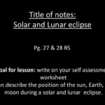 Pick A Science Word And Write The Definition Chapter  Ppt Download Pertaining To Solar And Lunar Eclipses Worksheet