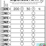 Place Value First Grade Worksheets  Briefencounters And Place Value First Grade Worksheets