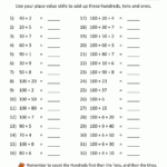 Place Value Worksheet  Numbers To 200 As Well As Place Value Worksheets For Kindergarten