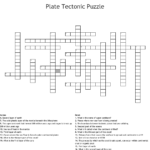 Plate Tectonic Puzzle Crossword  Wordmint Inside Plate Tectonics Crossword Puzzle Worksheet Answers
