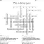 Plate Tectonics Review Crossword  Wordmint Within Plate Tectonics Crossword Puzzle Worksheet Answers