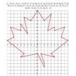 Plotting Coordinate Points Art  Red Maple Leaf A In Plotting Points On A Graph Worksheet