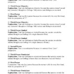 Point Of View Worksheet 1  Answers Along With Point Of View Worksheet Answers