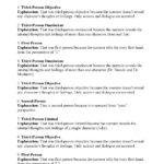 Point Of View Worksheet 15  Answers With Point Of View Worksheet 15