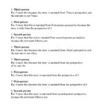 Point Of View Worksheet 6  Answers Also Point Of View Worksheet Answers