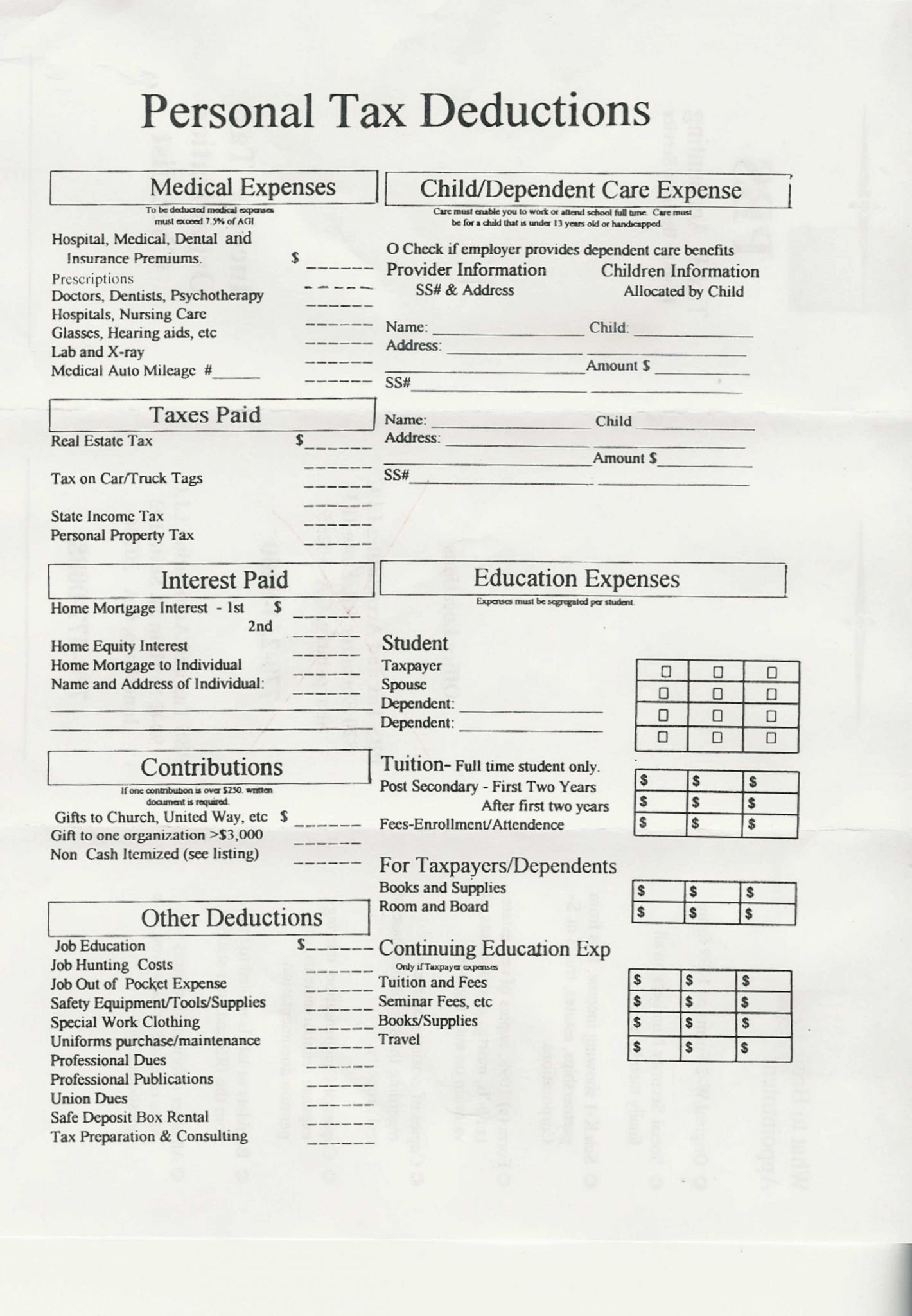 Police Officer Tax Deductions Worksheet  Briefencounters Also Police Officer Tax Deductions Worksheet