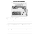 Political Cartoon Ratifying The Constitution Inside Ratifying The Constitution Worksheet Answers