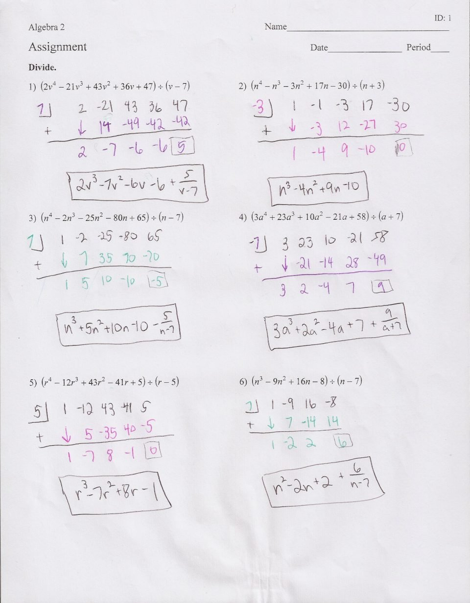 Polynomials Worksheet With Answers 2Nd Grade Math Worksheets For Polynomials Worksheet Pdf